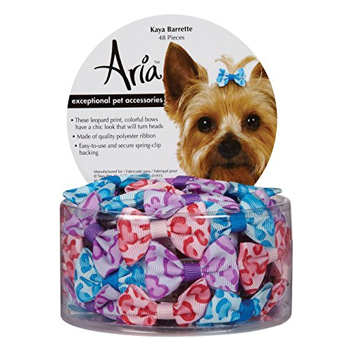 Aria Kaya Barrettes Para Perros 48 Piezas De Botes