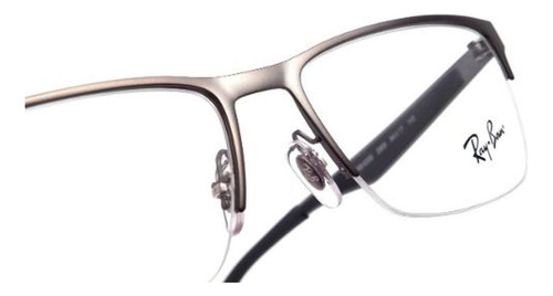 Óculos De Grau Ray-ban Rb6335 2855 56mm Cinza Masculino