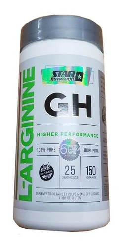 Arginina Gh Oxido Nitrico Star Nutrition 150grs
