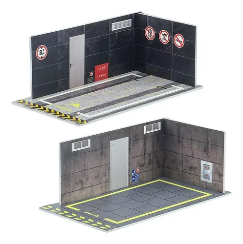 Diorama De Carro Em Pvc Escala 1/24, 2 Unidades, Para Este