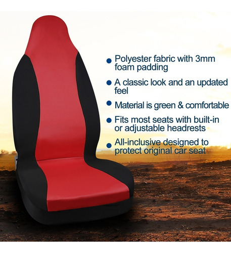 //para Funda De Asiento Cubre Asiento Respaldo Alto Universa