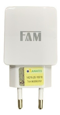 Imagem 4 de 5 de Carregador Fam Turbo 18w Pd Usb-c Anatel iPhone E Galaxy