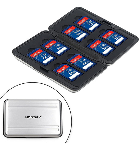 Honsky Alumínio Uhsi Sd Micro Sd Sdhc Sdxc Tf Securedigital