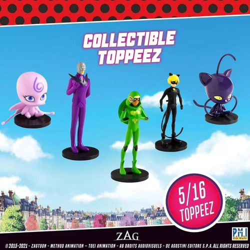 Miraculous Ladybug Pencil Toppers Adornos Lápiz Purple