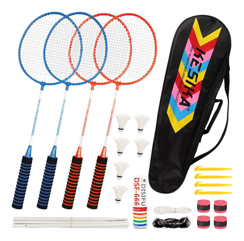 Juego Raqueta Badminton Profesional Ligera Para Adulto 6