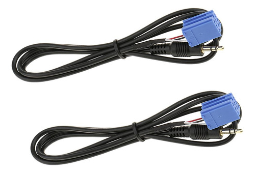 2pcs 3,5mm Aux Cable De Adaptador De Mp3 Audio Electrónica