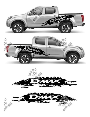 Stickers Adhesivo Chevrolet Dmax Fango Lateral Largo 