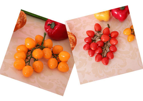 2x Cereza Comida Artificial Accesorios De Fiestas De De
