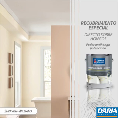 Latex Especial Directo Sobre Hongos X 4 Lts Interior Sherwin