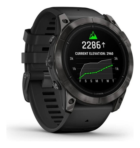 Smartwatch Garmin Epix (g2) Pro Zafiro 010-02804-00 Pro Zafiro 1.4  Caja 51mm De  Polímero Reforzado  Negra Carbon, Malla  Negra De  Silicona