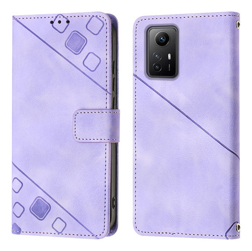 Funda Tipo Cartera Con Tapa En Relieve Para Redmi Note 12s 4