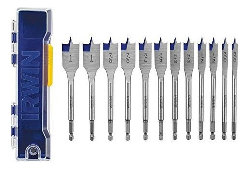 Speedbor 1891775 irwin Tools Blue-groove Spade Bits, 12-pi