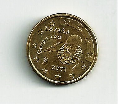 Fk España 10 Cents Euro 2001 Antes Salida Oficial Euro 2002