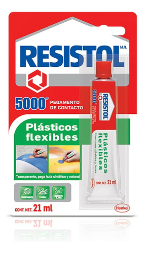 Pegamento Resistol 5000 Plasticos Flexibles Blister 21gr.