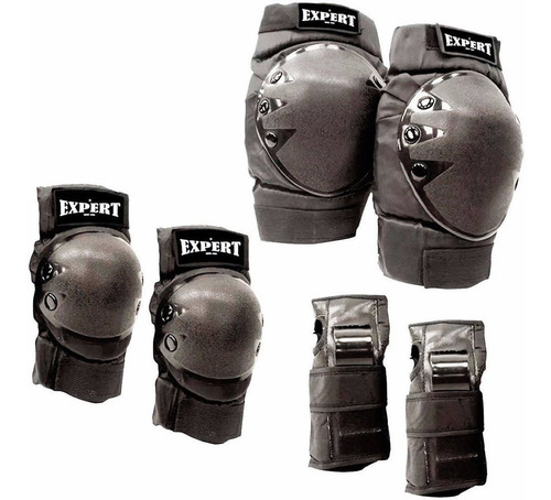 Imagen 1 de 8 de Set Proteccion Roller 2 Rodillera + 2 Codera+ 2 Muñeq El Rey