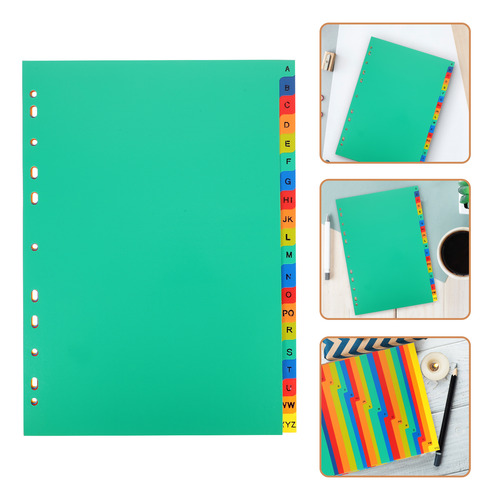 Libreta Con Separadores, Tamaño A4, Hojas Sueltas Separadas,
