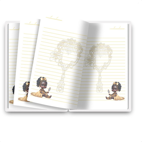 Caderno Capa Dura A5 100 Folhas Pautado Orixás Iemanjá Oxala