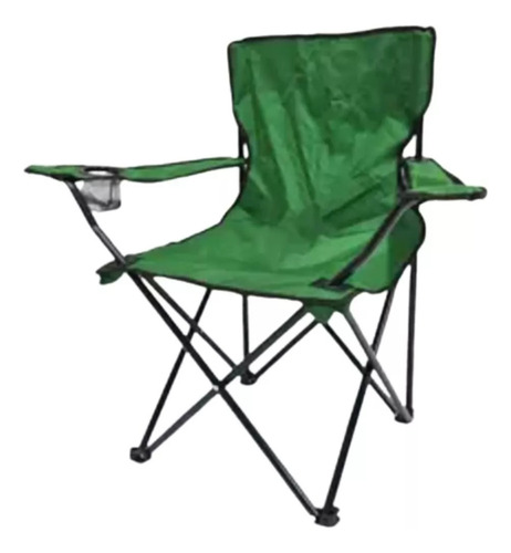 Silla Plegable De Playa Camping Pesca Picnic Con Porta Vaso