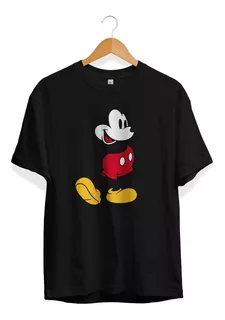 Remera Mickey Mouse Contento Color Gris Topo Melange