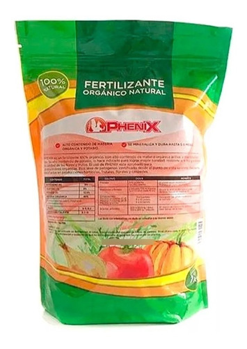 Imagen 5 de 10 de Combo Guanito + Dix 10 + Phenix 1kg X3 Fertilizante Organico