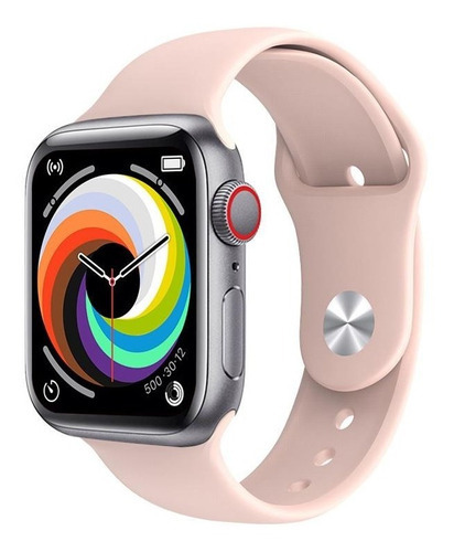 Imagen 2 de 6 de Reloj Inteligente Smartwatch Hombre Mujer 3 Mallas Noga Sw11 Color De La Caja Blanco Color De La Malla Negro/blanco/rosa Color Del Bisel Plateado Diseño De La Malla Silicona