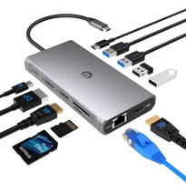 Comprar Estación De Acoplamiento Con Concentrador Usb-c 12 En 1 Para