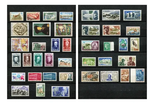 comprar Francia Año 1969 Completo Mnh 40 Sellos Estampillas Carnet
