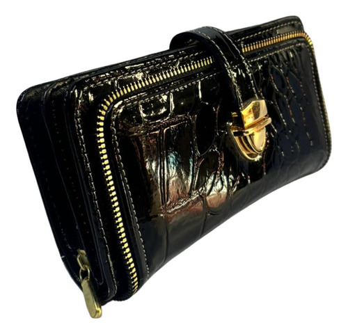 Cartera De Dama Piel Charol Ternera Edith