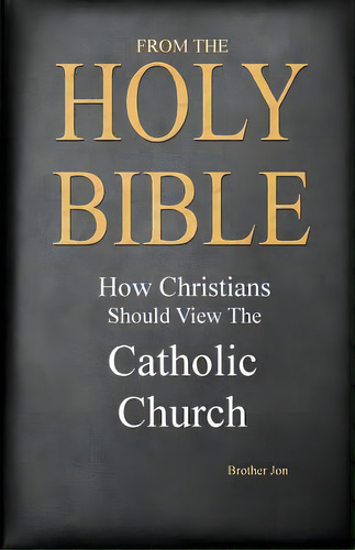 From The Holy Bible: How Christians Should View The Catholic Church, De Brother Jon. Editorial Createspace, Tapa Blanda En Inglés