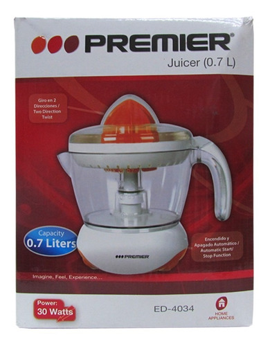 Exprimidor Extractor De Naranja Premier 0.7 L Ed-4034