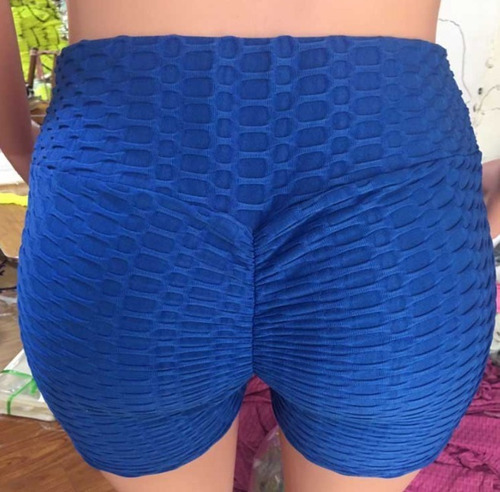 Short Calza Deportiva Corta Mujer Frunce En La Cola Art 1022