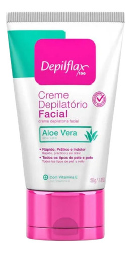 Kit Depilflax Creme Depilatório Aloe Vera Facial E Corporal