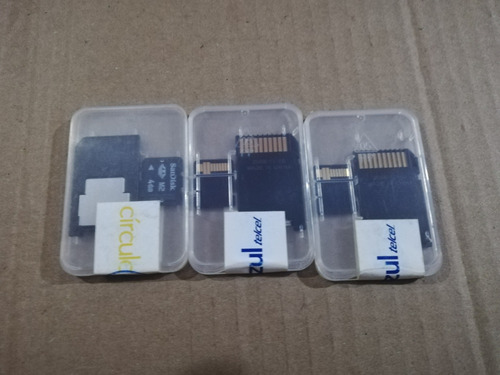 3 Memorias M2 De 4 Gb Con Adaptador (de Uso) 