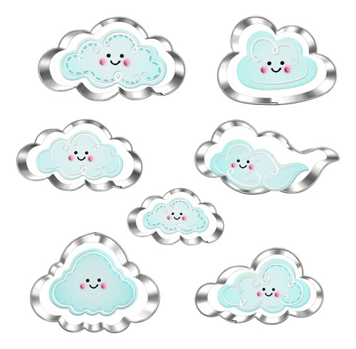 Cloud Fondant Cookie Cutter Set-3.5 -7 Piece-fondant Cl...