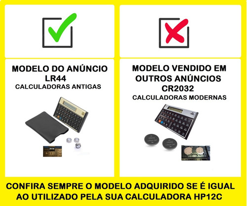 Kit Com 9 Pilhas Modelo Lr44 Para Calculadora Hp12c