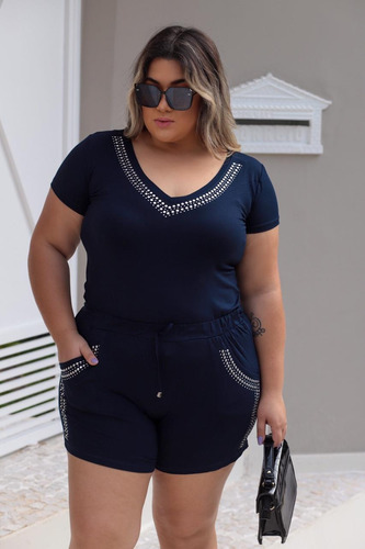 Conjuntinho Full Moda Plus Size Gordinha Promoção Alcinha