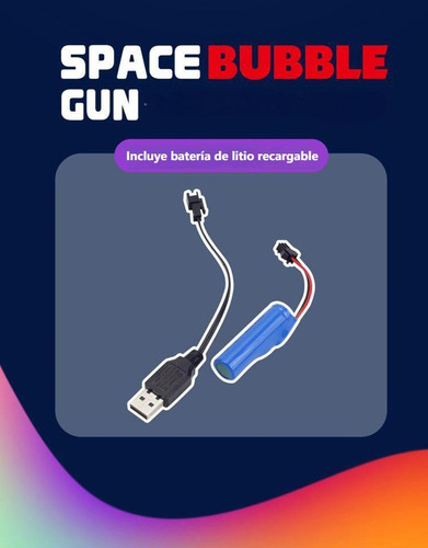 Burbujas Juguetes Burbujas Eléctrica Con Luz Es Recargable