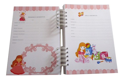 Imagem 6 de 10 de Álbum Livro Do Bebê Meninas Personalizado Caixa 140 Fotos