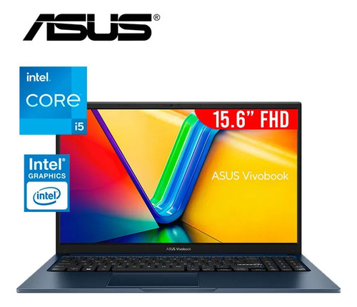 Laptop Asus X1504va 15.6 Led Fhd Core I5-120u 16gb 512gb Color Azul Oscuro - Excelente (Reacondicionado)
