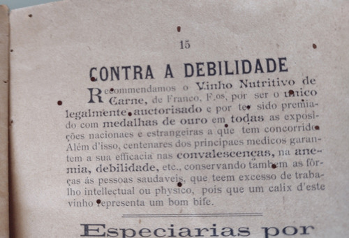 Antiga Caderneta Armazém Mercearia Pereira Funchal Até 1910