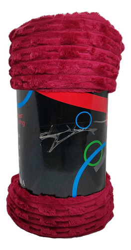 Manta Plush Con Textura Varios Colores Plaza Y Media