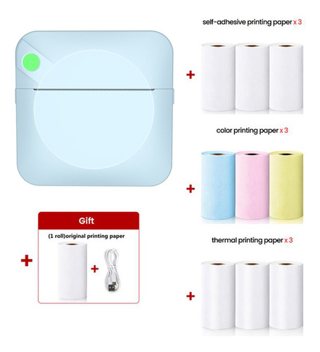 Impresora Portátil Compacta Bluetooth Sin Tinta