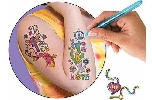 Set 6 Lápices Tatuaje/lapiz Pinta Cuerpo Sorpresa Cumpleaños
