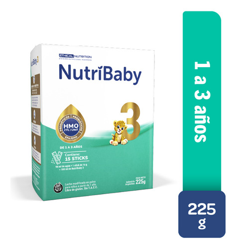 Nutribaby Hmo Leche Fórmula Infantil Etapa 3 Sticks X 15 U