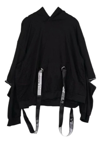 Sudadera Con Capucha Unisexo Moda Oversize Gótico Hip Hop