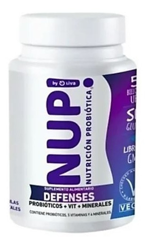 Probiotico Nup Defensas Con Vitaminas Y Minerales - 60 Caps