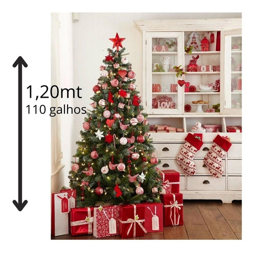Árvore Natal Decorada Completa Enfeites Com Pisca Led 120cm | Parcelamento sem juros Árvore Natal Decorada Completa Enfeites Com Pisca Led 120cm | Parcelamento sem juros