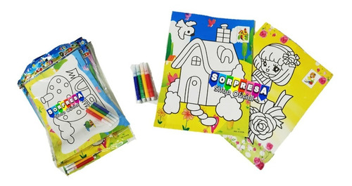 200 Dibujos Para Colorear Con Plumon Juguete Fiesta Piñata