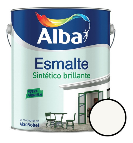 Alba Esmalte Brillante Blanco 20 Lts - Caporaso