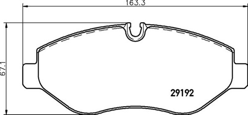 Pastilla De Freno Para Mercedes Benz Sprinter 415 Delantera